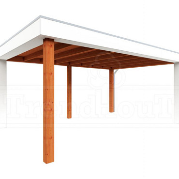 Buitenverblijf Verona model rechts 5200x4000x2500mm (bxdxh)