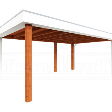 Buitenverblijf Verona model rechts 5750x4000x2500mm (bxdxh)