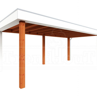 Buitenverblijf Verona model rechts 6250x3350x2500mm (bxdxh)