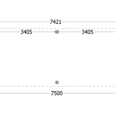 Buitenverblijf Verona model rechts 7500x3350x2500mm (bxdxh)