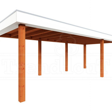 Buitenverblijf Verona model rechts 7550x3350x2500mm (bxdxh)