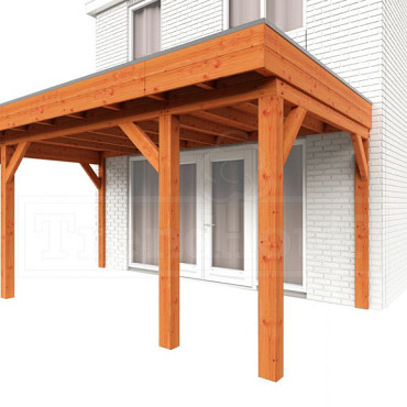 Aanbouwveranda Ancona 5150x3300x2600mm (bxdxh)