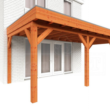 Aanbouwveranda Ancona 5950x3300x2600mm (bxdxh) rechts