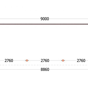 Aanbouwveranda Ancona 9000x3300x2600mm (bxdxh)