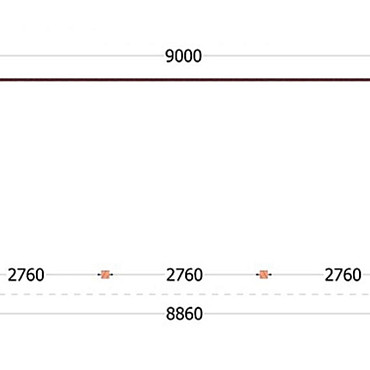 Aanbouwveranda Ancona 9000x3900x2600mm (bxdxh)
