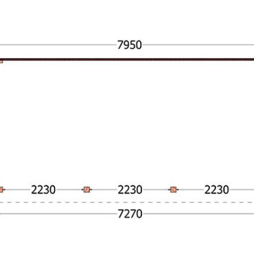 Aanbouwveranda Lucca 7950x3900x2600mm (bxdxh)