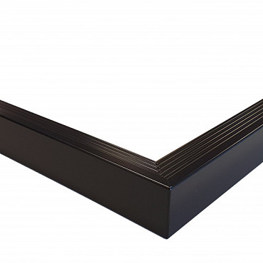 Aluminium daktrim buitenhoek, 4,5 x 4,5 x 40 cm, zwart RAL 9005.