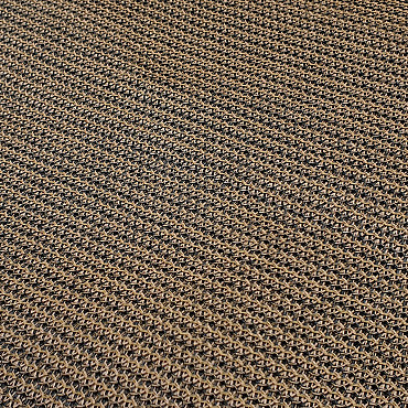 Strak schaduwdoek HPDE 292x292cm bruin T.b.v. Pergola 300x300cm