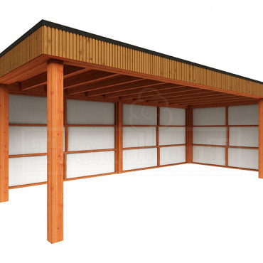 Buitenverblijf Capri 7200x3750x2550mm (bxdxh) model rechts alleen constructie