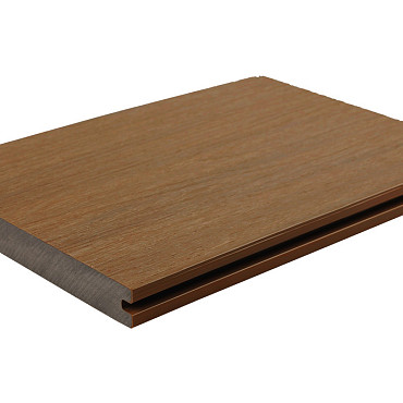 WPC 22,5x210mm Fiberdeck Premium | massief | 2-zijdig Teak 500cm