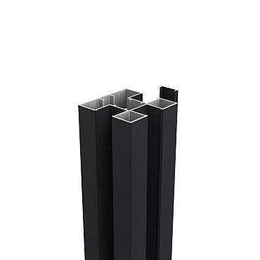 Boston Aluminium H-paal 75x75mm L-190 cm RAL9005