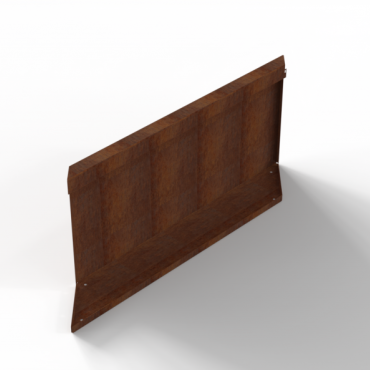 Bloembak Module+ Parallel paneel-Rechts (E) Corten 90x42cm