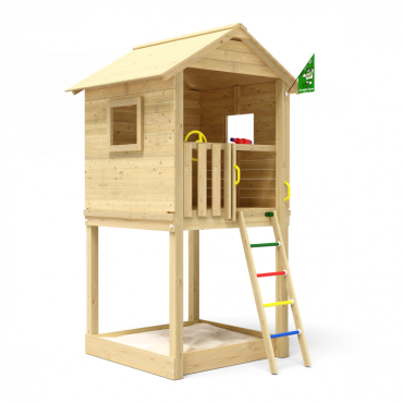 Grenen speeltoestel Larvik groen geïmpregneerd