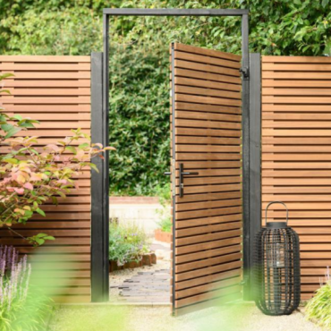 Thermovision Ayous geschaafd latten deur op verstelbaar frame horizontaal 178x99cm