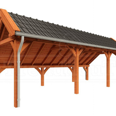 Kapschuur de Hoeve XL 8150x3800x3450mm (bxdxh) rechts