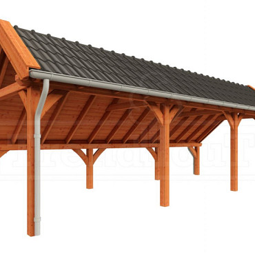 Kapschuur de Hoeve XL 8750x3800x3450mm (bxdxh) rechts