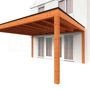 Aanbouwveranda Modena 4900x4850x2700mm (bxdxh)