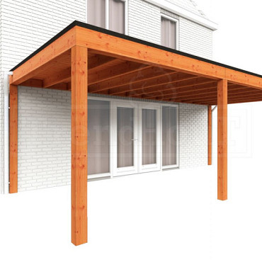 Aanbouwveranda Modena 6950x3650x2700mm (bxdxh) rechts