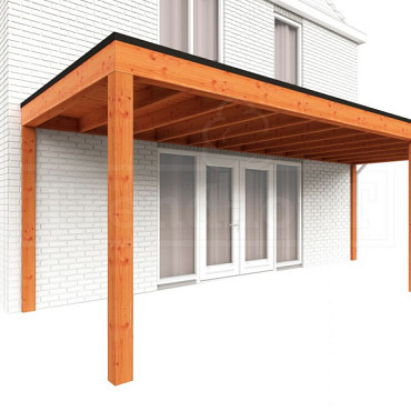 Aanbouwveranda Modena 7300x3000x2700mm (bxdxh) rechts