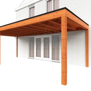 Aanbouwveranda Modena 7300x3650x2700mm (bxdxh) links