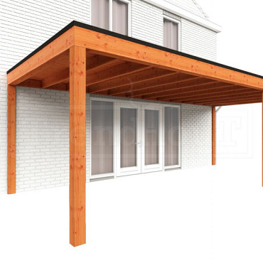 Aanbouwveranda Modena 7300x3650x2700mm (bxdxh) rechts