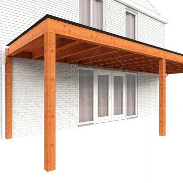 Aanbouwveranda Modena 8250x3000x2700mm (bxdxh) rechts