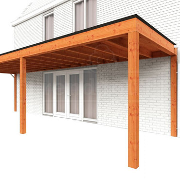 Aanbouwveranda Modena 9050x3000x2700mm (bxdxh) links