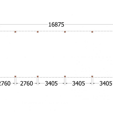 Buitenverblijf Palermo XXL 16900x6100x2480mm (bxdxh)
