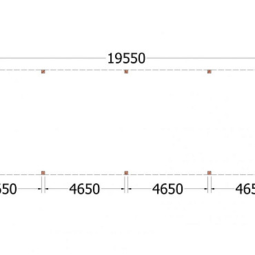 Buitenverblijf Palermo XXL 19550x6100x2480mm (bxdxh)