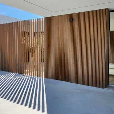 WEOSUN® Brise Soleil Zonweringslamel 42x145mm | Teak | 390cm | E-klasse