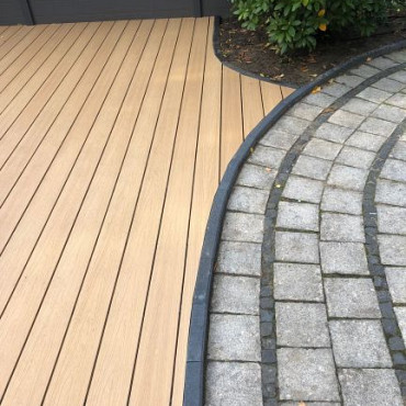 WPC 22,5x138mm Fiberdeck Premium | massief | 2-zijdig Cedar 300cm