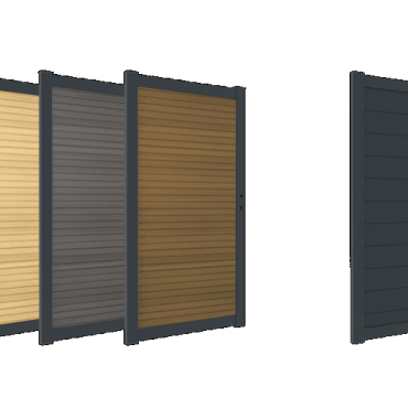 Boston maatwerk Enkele poort klein max (B) 200cm (H) 100cm incl insteekslot