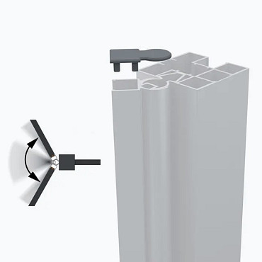 Boston Variabel hoekprofiel montageset | RAL9005