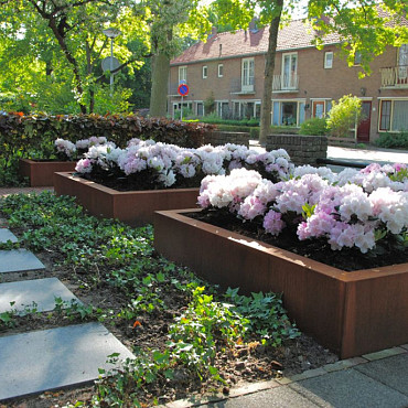 CARREZ met bodem 3000x1000x800mm Corten (CA18)