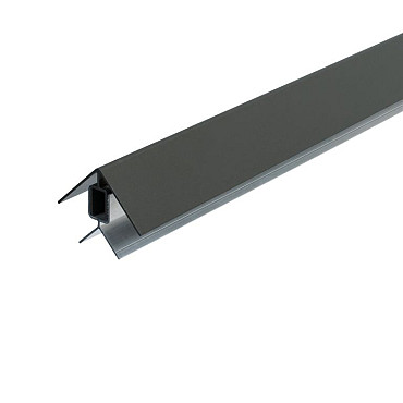 Klikprofiel Hoek | WEO®35-60-120/60  | Aluminium | Dark Grey L-300cm 50x50mm