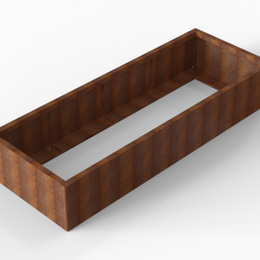 Bloembak Module+ 90x240x42cm | Corten