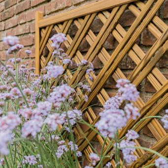 Bloembak met dubbele rechttrellis 140x90x40cm (HxBxD), groen geïmpregneerd