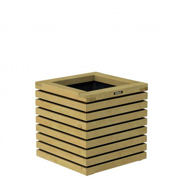 Bloembak Elan 50 Excellent, 50x50x50cm groen geïmpregneerd