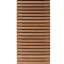 Lattenpaneel Thermovision Ayous enkelzijdig geschaafd recht horizontaal 60x180cm