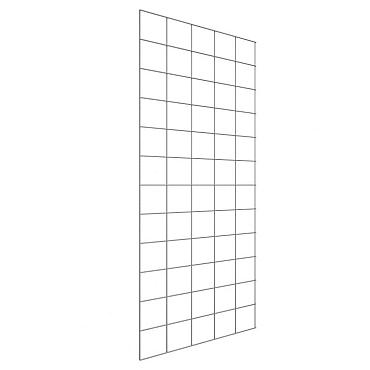 Gaaspaneel met maas 15x15cm stekloos, verzinkte draad, 75x180cm