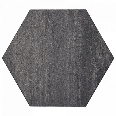 Soft Comfort Zeskanttegel 60/52,5x30x4cm Grijs/Zwart