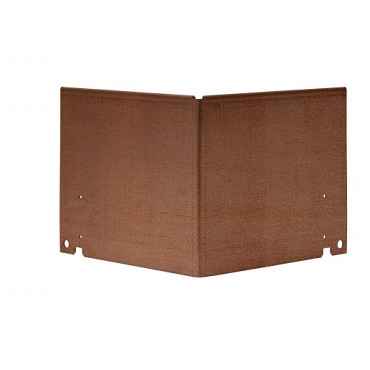Uitwendige hoek Kantopsluiting Double (flg) 16.5 cm - Corten