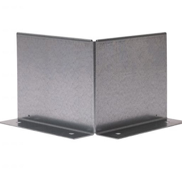 Uitwendige hoek Kantopsluiting Double (flg) 27.7 cm - Verzinkt