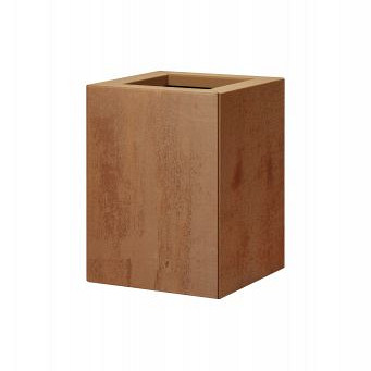 Bloembak vlak - 30x30x40 cm Corten