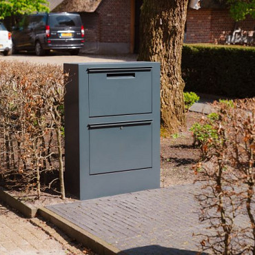 Pakketbrievenbus Alumninium  - PACA 870x300x1250 (PPA1.2)