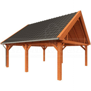 Buitenverblijf Zadeldak XXL 10150x7000x5000mm (bxdxh)