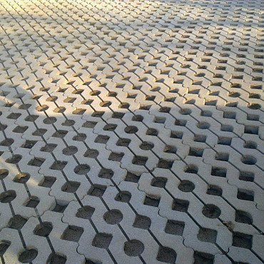 Grastegel 41x61x10cm Grijs