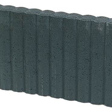 Palissadeband Rond 6x40x50cm Zwart