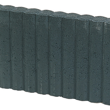 Palissadeband Rond 6x40x50cm Zwart