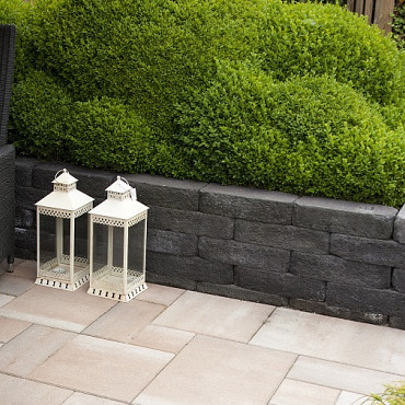 Pilestone line 40x15x10cm Coal